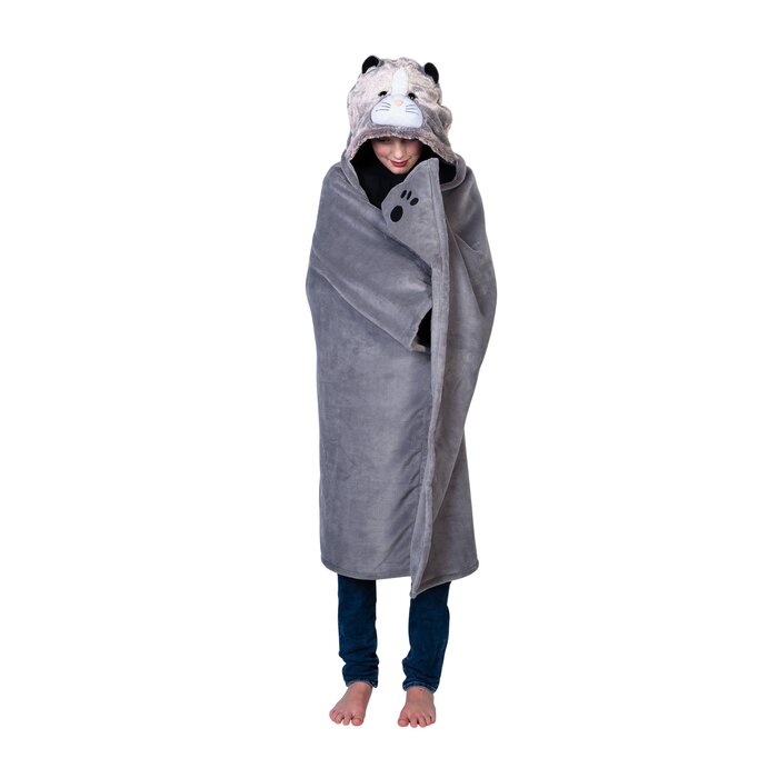 Noxxiez Noxxiez animal hooded blanket Cat
