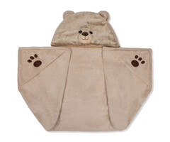 Noxxiez Noxxiez knuffeldeken met capuchon Beer