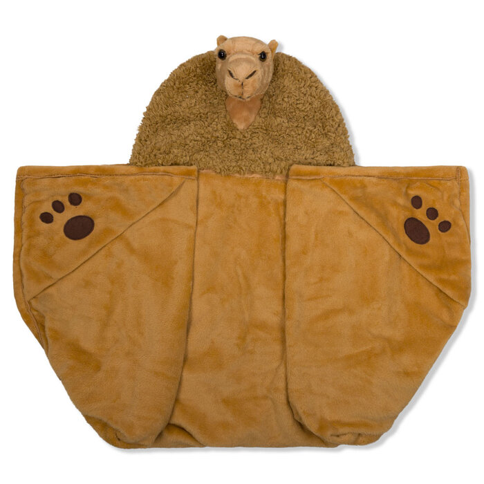 Noxxiez Noxxiez animal hooded blanket Camel