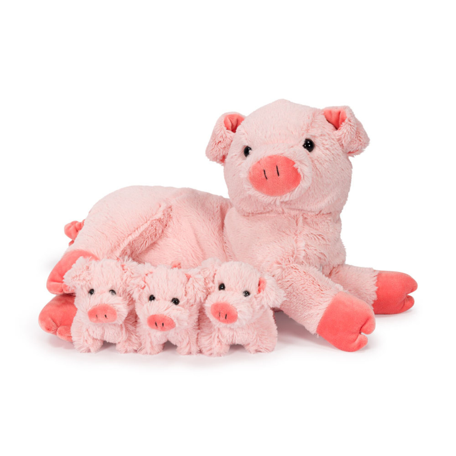 Noxxiez Plush Family mama pig with 3 babies - Breba Trading BV
