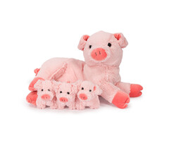 Noxxiez Noxxiez Pluche Mama Varken Met 3 Baby's