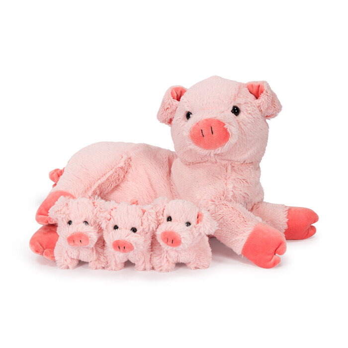 Noxxiez Noxxiez Pluche Family Mama Varken Met 3 Baby's