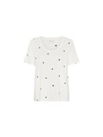 Fabienne Chapot Fabienne Chapot - Phill V-Neck Heart T-shirt - Cream White