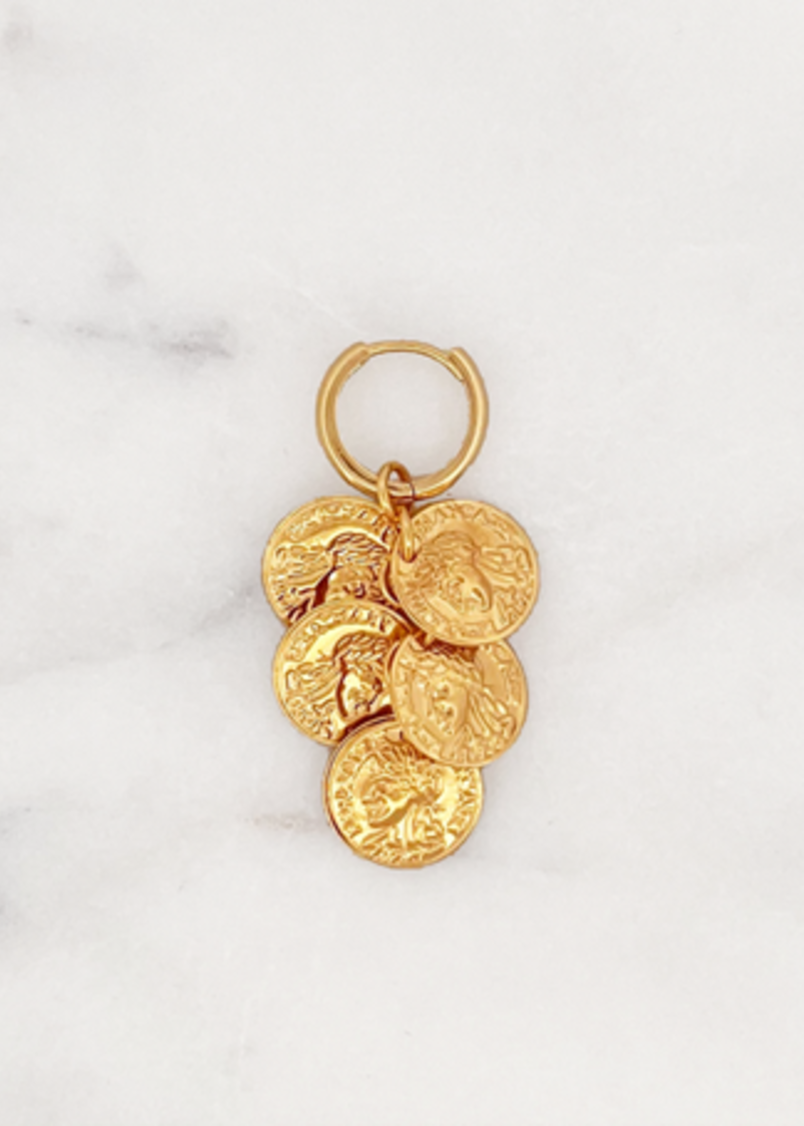 ByNouck Jewelry ByNouck Jewelry  - Earring Lucky Coins - Gold