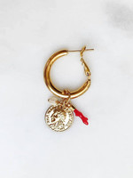 ByNouck Jewelry ByNouck Jewelry - Hoop Lucky Coin Reef - Gold
