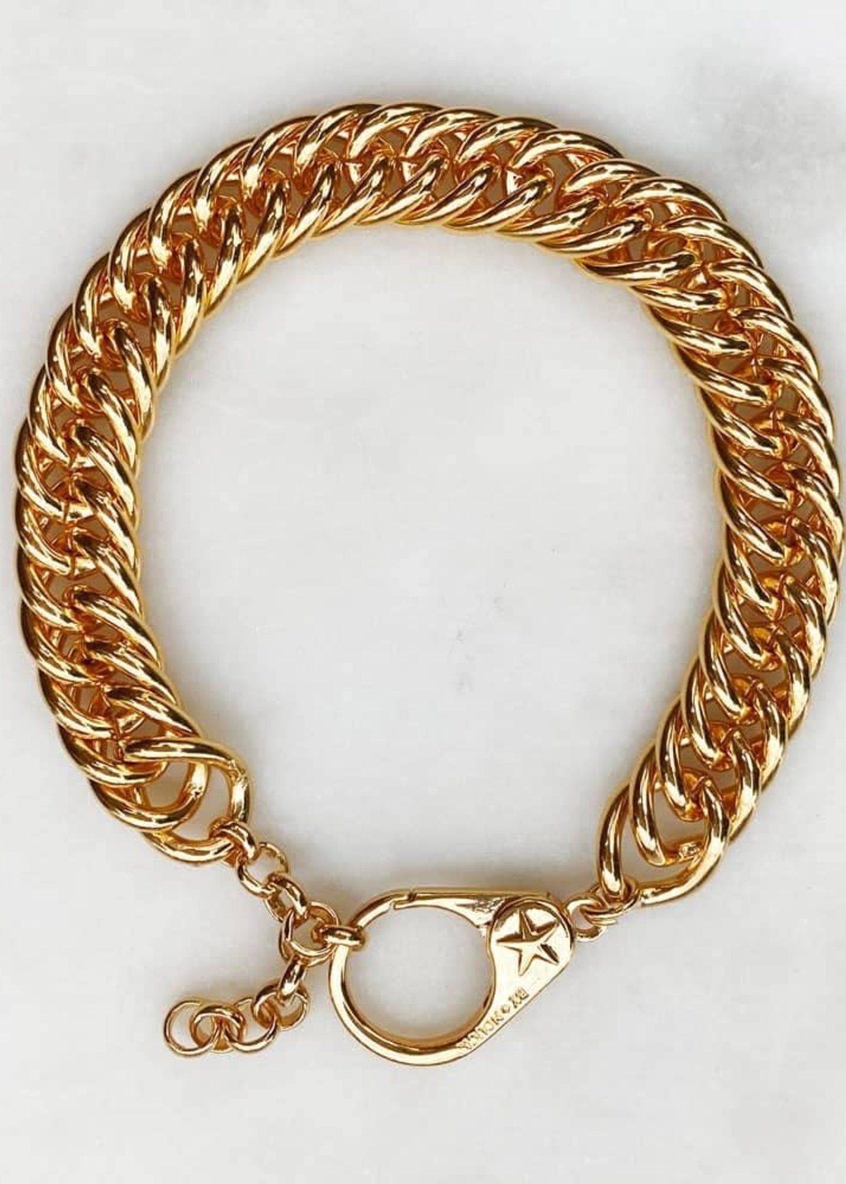 ByNouck Jewelry ByNouck Jewelry - Big Chain Bracelet Clasp - Gold