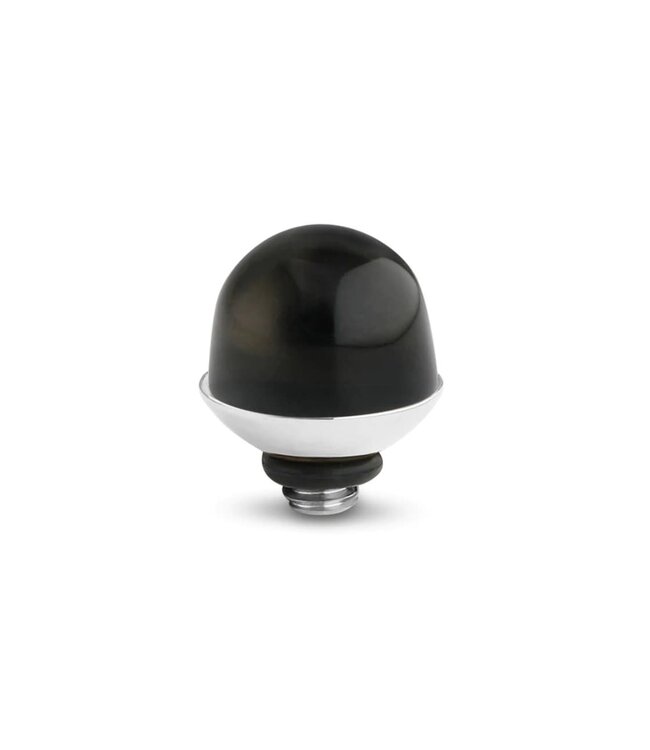 Melano - Twisted Bulb Steentje - Silver- 0008