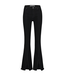 Homage - Flared Jeans With Frayed Slits - Black