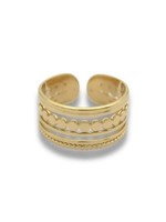 Heart To Get Jewelry Heart To Get Jewelry - Ring Stainless Steel 01 5 - Gold