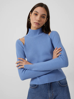 French Connection French Connection - Lydia Cut Out Knit Top - Paradise Blue