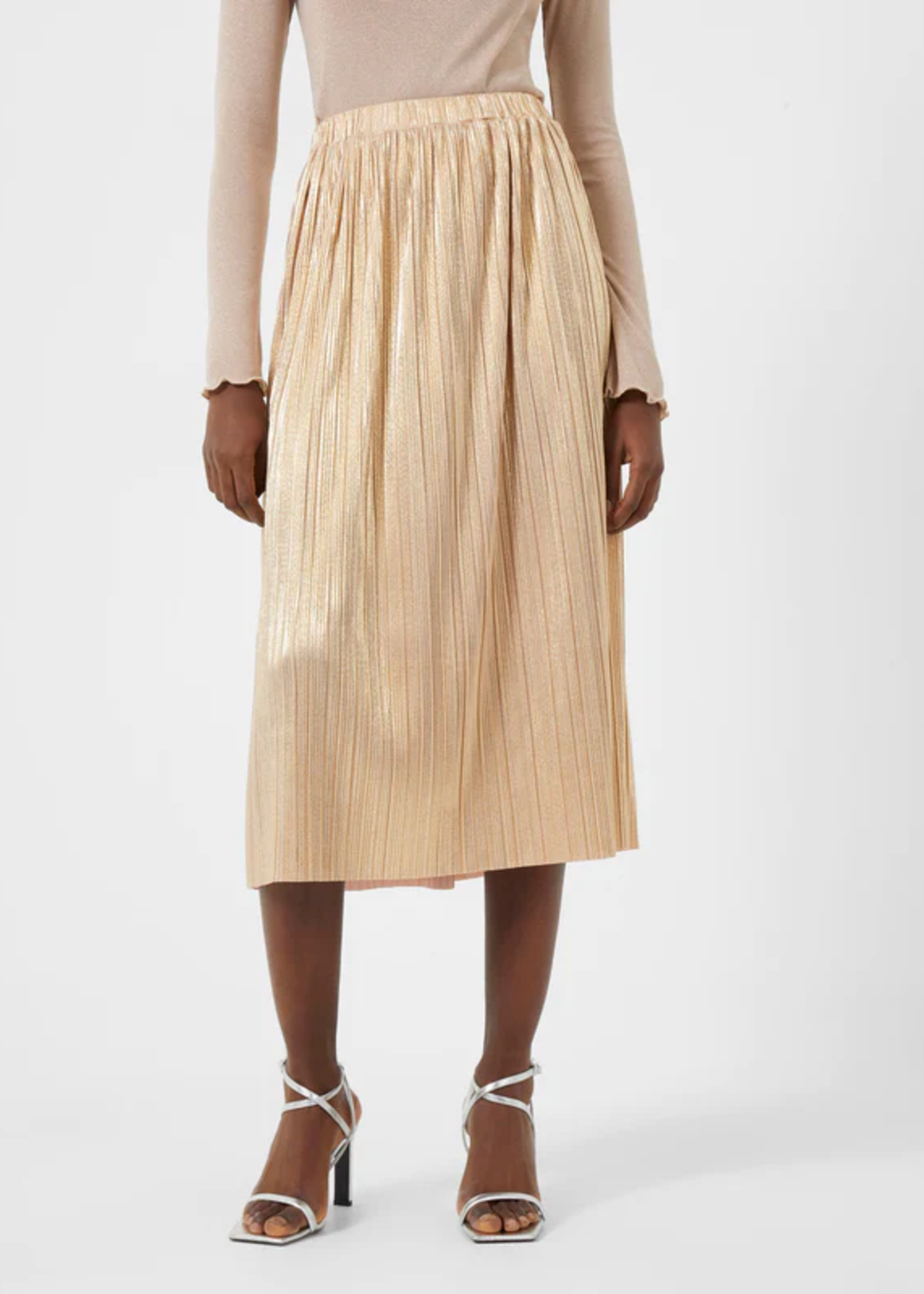 French Connection - Sky Jersey Skirt - Shimmer Pink