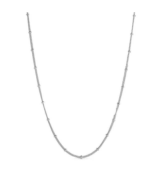 Pure By Nat - Long Necklace w. Knots - 31800