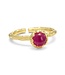 Pure By Nat - Foil Ring w. Gemstone