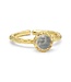 Pure By Nat - Foil Ring w. Gemstone