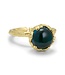 Pure By Nat - Foil Ring w. Gemstone (10mm) - 48252