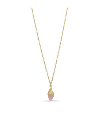 Pure By Nat Pure By Nat - Short Necklace w. Gemstone - 31821