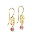 Pure By Nat - Earrings w. Stones - 45666