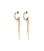 Hinth - Multi Hoops Pearl Earring - Gold