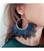 Hinth - Feather Earring - Night Blue