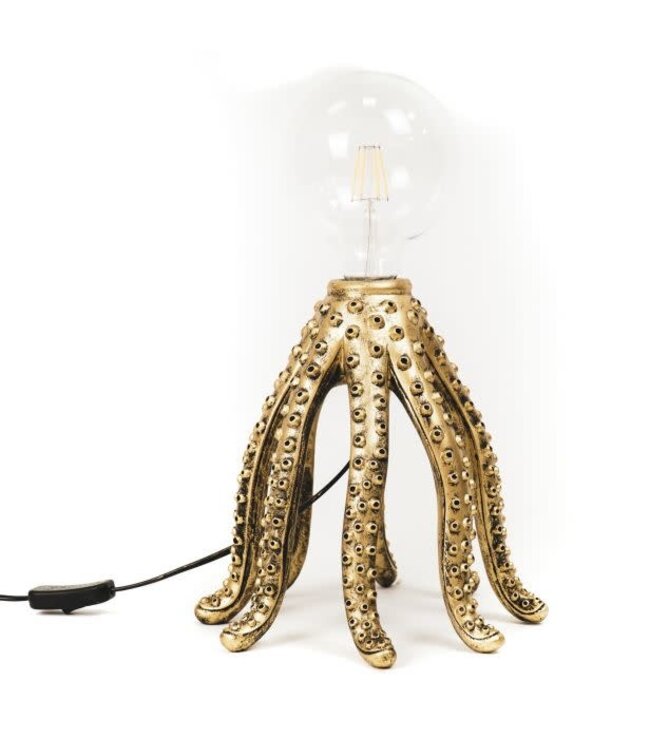 Housevitamin - Octopus Lamp 25x25cm - Goud