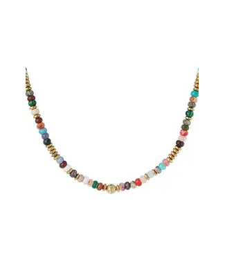 Blossom Essentials - Hematite multicolor  necklace 02166