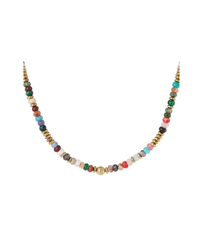 Blossom Essentials - Hematite multicolor  necklace 02166