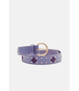 Fabienne Chapot Fabienne Chapot - Flower Studded Belt - Poppy Purple