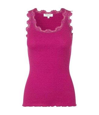 Rosemunde Copenhagen Rosemunde - Silk Top Lace - Deep Fuchsia