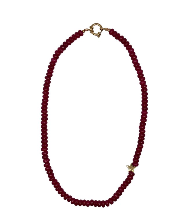 Bonnie Studios - Fred Star Necklace - Red