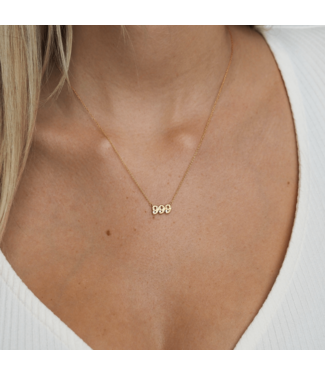 Vedder & Vedder Vedder & Vedder - Angel Numbers Necklace - 999 - Gold Plated