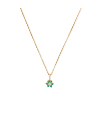 Vedder & Vedder Vedder & Vedder - Flora Flower Birth Necklace - Gold Plated