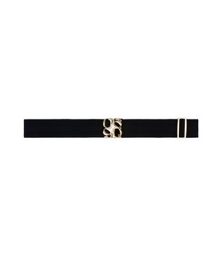 Dante 6 Dante 6 - Motif Logo Tape Belt - Raven / Gold