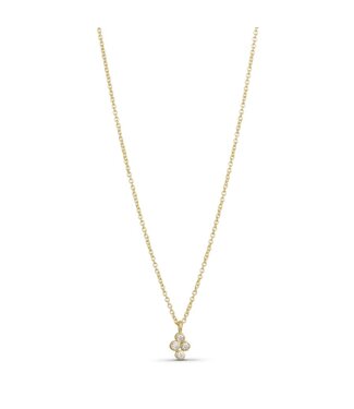 Pure By Nat Pure by Nat - Necklace with Zircons - Gold 31815