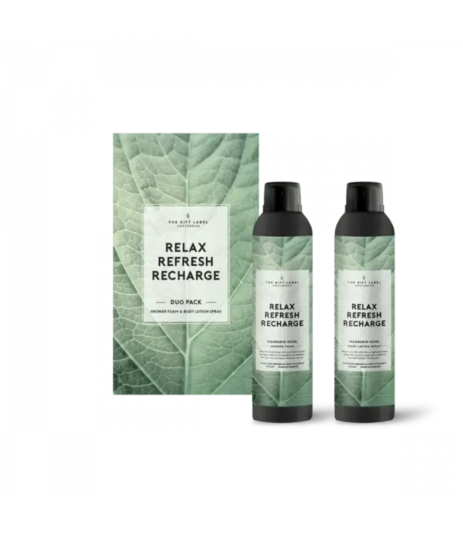 The Gift Label - Gift Box Duo Pack - Relax, Refresh, Recharge
