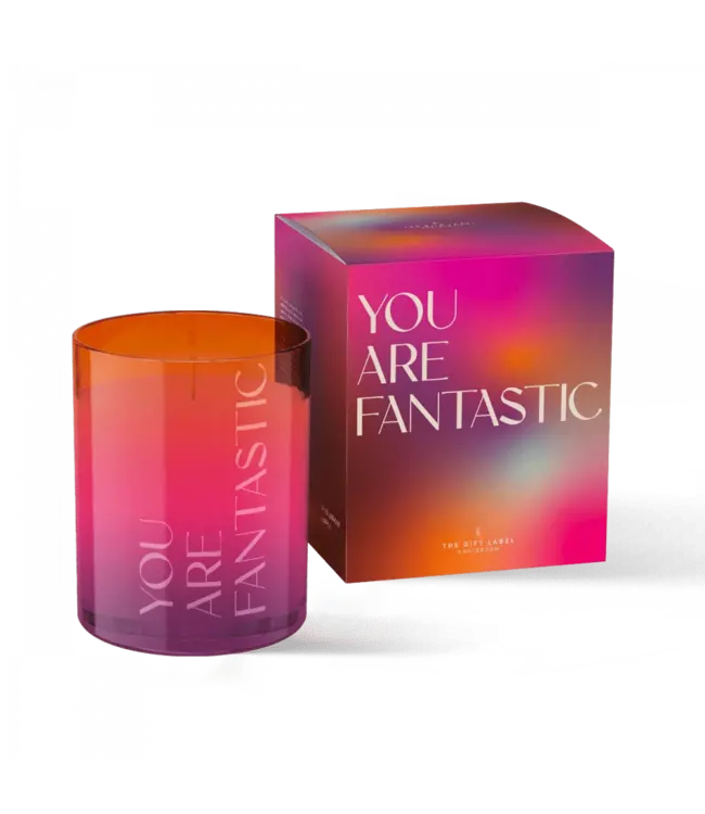 The Gift Label - Scent Glass Candle - You are fantastic