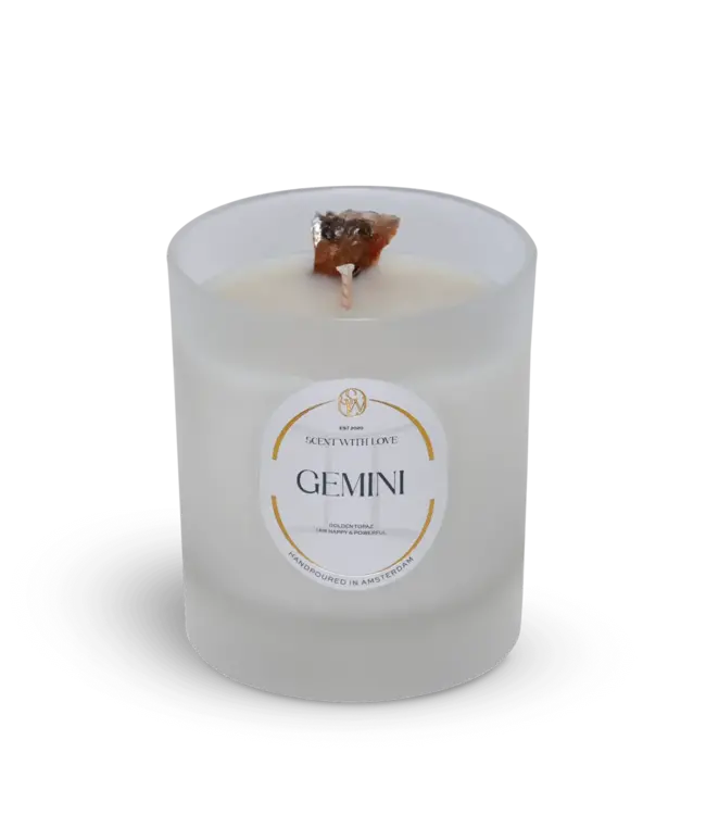 Scent with Love - Zodiac Candle Frosted - Gemini