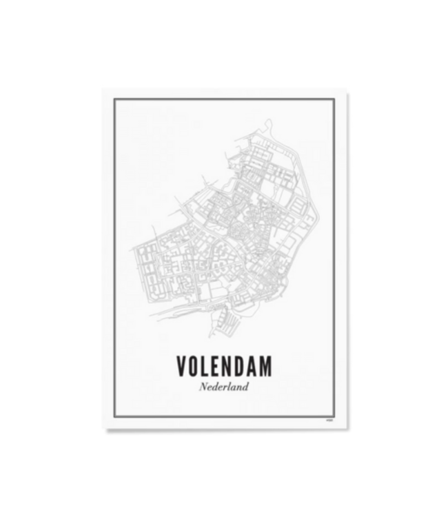 WIJCK Amsterdam - Poster Volendam Stad