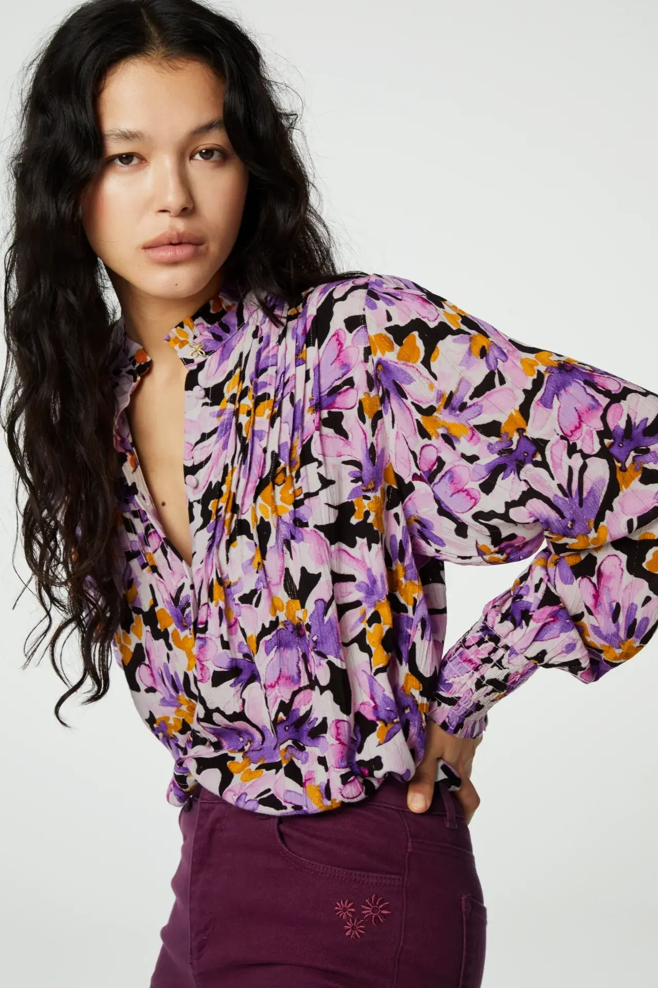 Fabienne Chapot - Lucky Blouse - Purple Figs - Blossom Fashion & Lifestyle