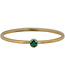 Charmin's Charmin's - Birthstone Ring May - Emerald / Gold Plated