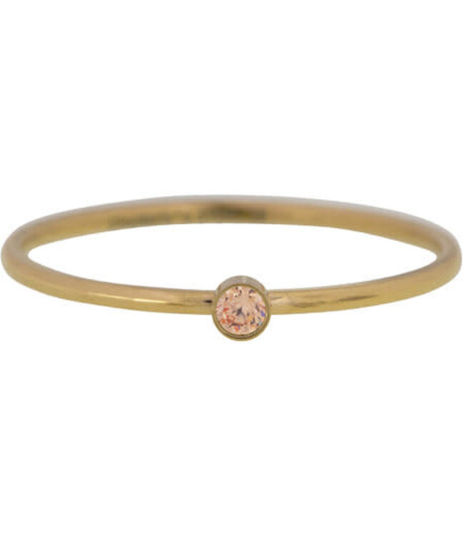 Charmin's - Birthstone Ring November - Citrine / Gold Plated