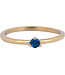 Charmin's Charmin's - Ring Triangle - Sapphire / Gold Steel 1305