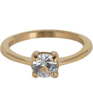 Charmin's Charmin's - Classic Princess Ring - White / Gold 1193