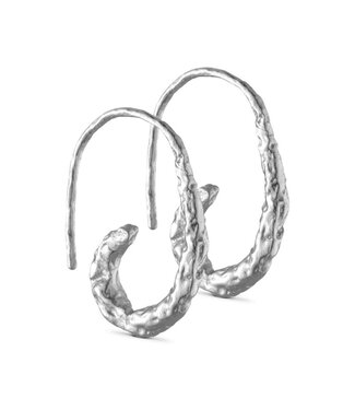 Pure By Nat Pure By Nat - Oval foil earrings 45697