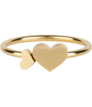 Charmin's Charmin's - Valentine Ring Love You - Gold Plated 1293