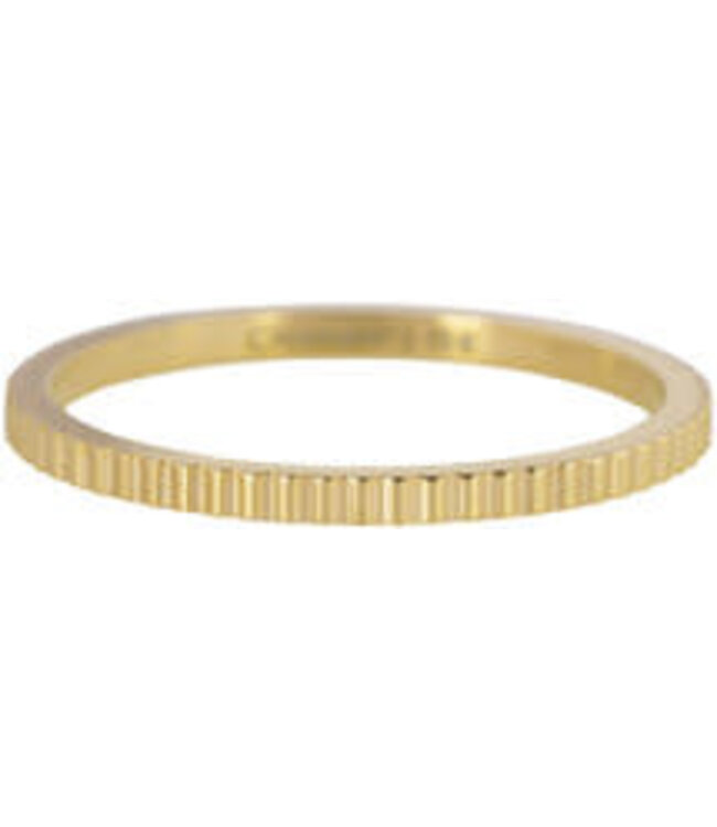 Charmin's - Stapel Ring Brick - Gold Plated 399