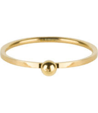 Charmin's Charmin's - Stapel Ring Dot - Gold Plated 529
