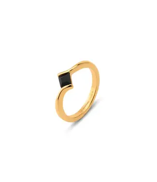 Melano Melano - Friends Evy Ring Gold - Black