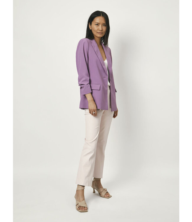 Dante 6 - Daya Cropped Sleeve Blazer - Faded Purple