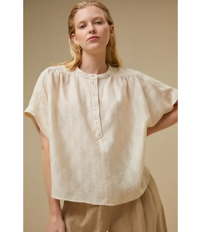 By Bar - Axel geo Blouse - Chalk