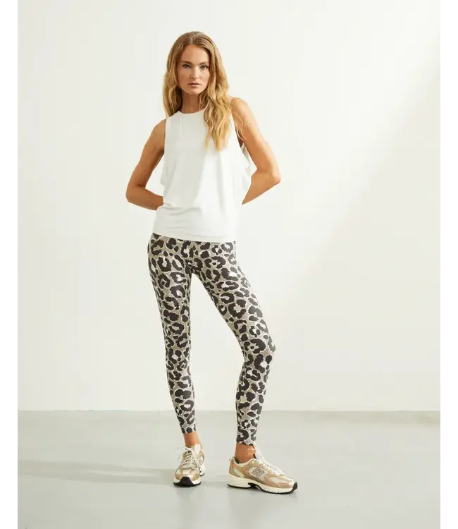 Deblon - Classic Leggings High Waistband - Leopard Chocolate